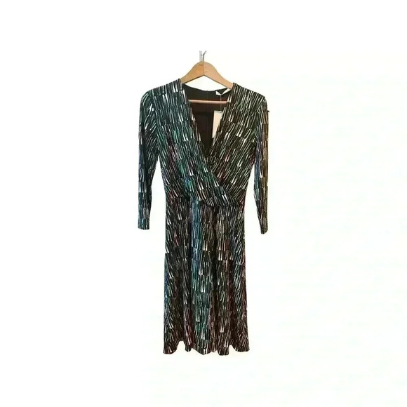 HUGO BOSS A Line Green/Black/White Dress - Picture 7 of 15